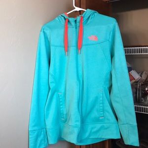 North face fleece zip up jacket